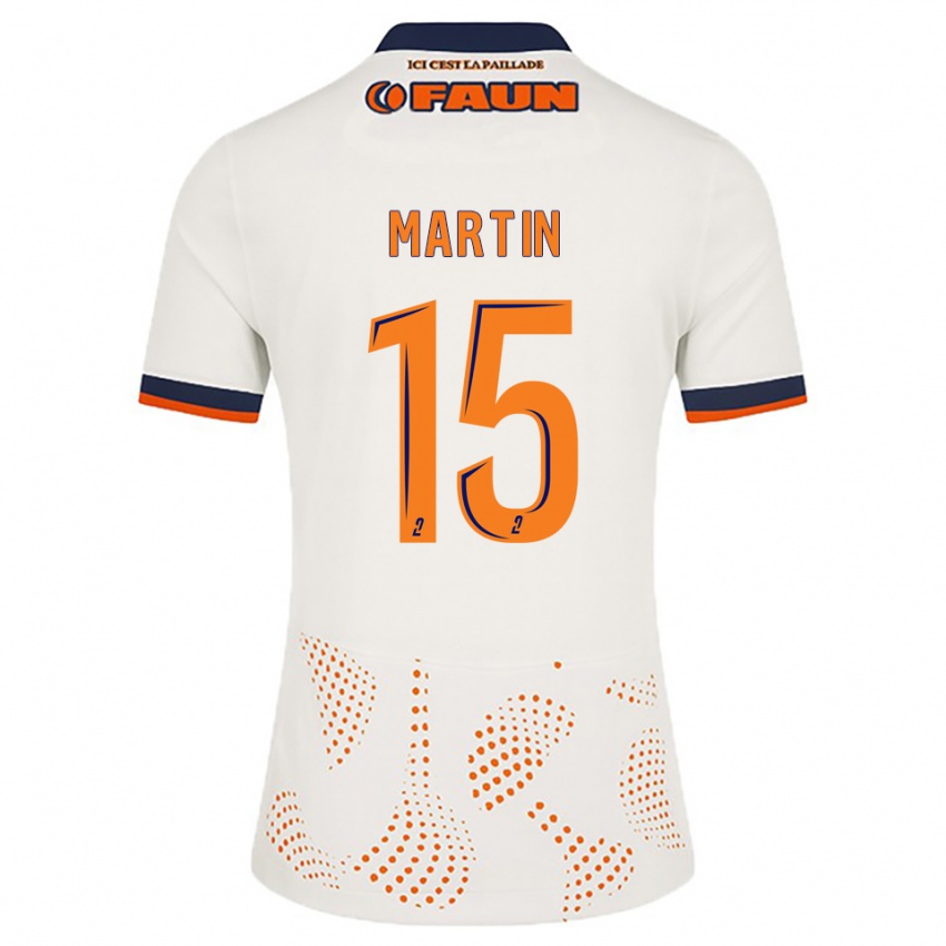 ילדים Gabriel Martin #15 לבן כתום הרחק ג'רזי 2025/26 חולצה קצרה
