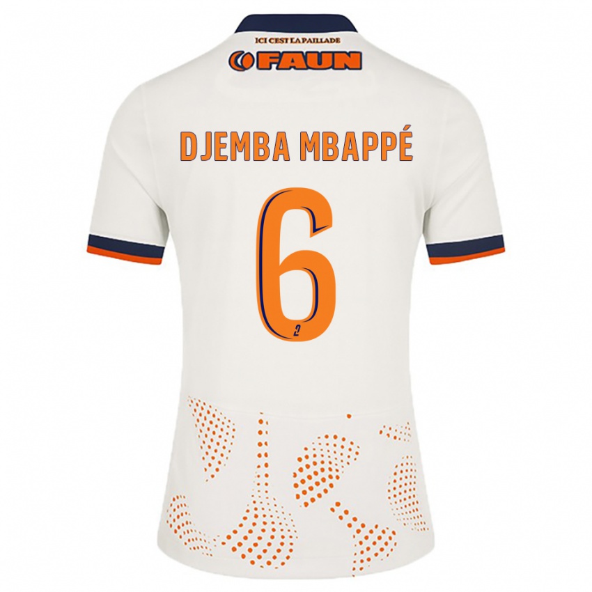 ילדים Yvan Djemba Mbappé #6 לבן כתום הרחק ג'רזי 2025/26 חולצה קצרה