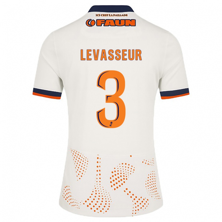 ילדים מארי ליבסור #3 לבן כתום הרחק ג'רזי 2025/26 חולצה קצרה