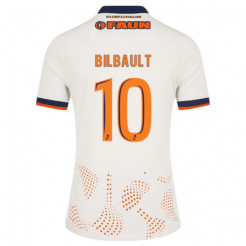 ילדים שרלוט בילבו #10 לבן כתום הרחק ג'רזי 2025/26 חולצה קצרה