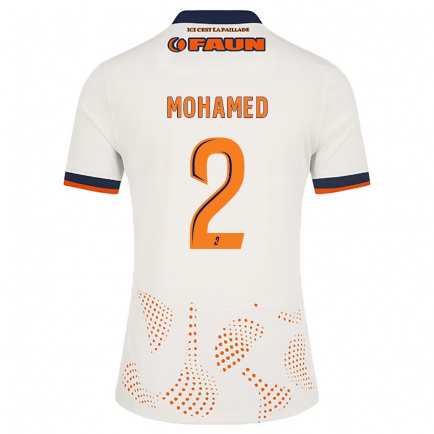 ילדים Isyak Mohamed #2 לבן כתום הרחק ג'רזי 2025/26 חולצה קצרה