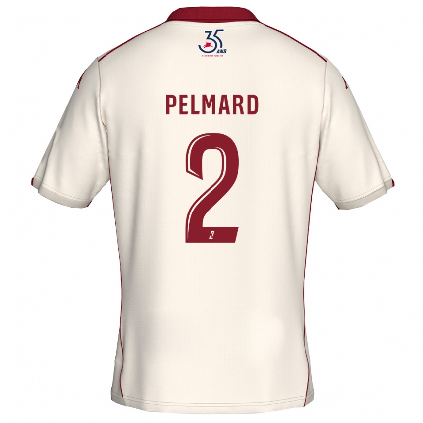 ילדים אנדי פלמארד #2 לבן בורדו הרחק ג'רזי 2025/26 חולצה קצרה