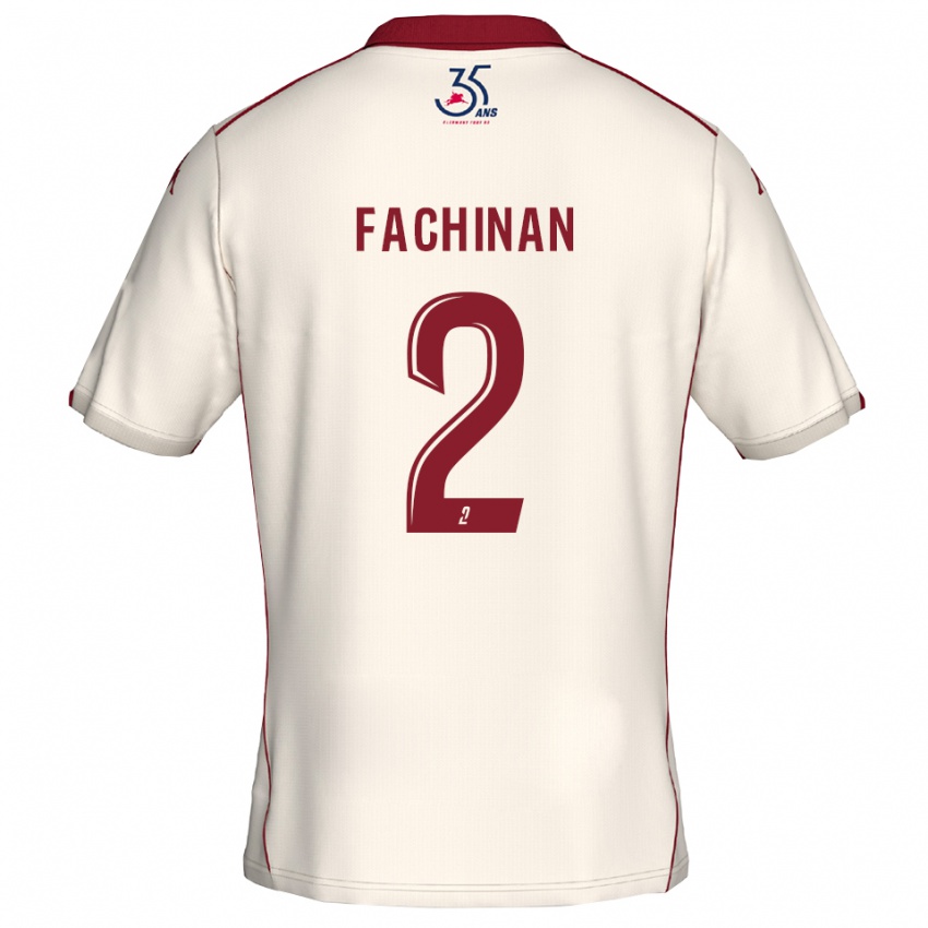 ילדים לאה פאשינן #2 לבן בורדו הרחק ג'רזי 2025/26 חולצה קצרה