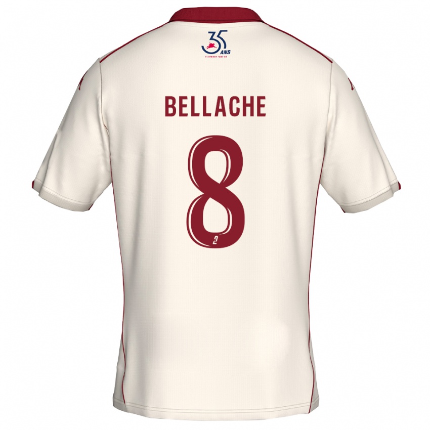 ילדים Yuliwes Bellache #8 לבן בורדו הרחק ג'רזי 2025/26 חולצה קצרה