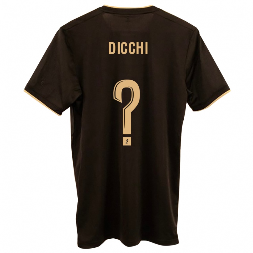 ילדים Gianni Dicchi #0 כחול אדום הרחק ג'רזי 2025/26 חולצה קצרה