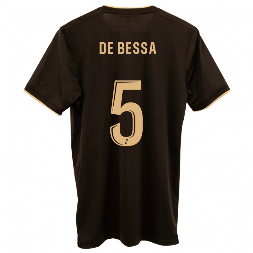 ילדים ז׳רמי די בסה #5 כחול אדום הרחק ג'רזי 2025/26 חולצה קצרה