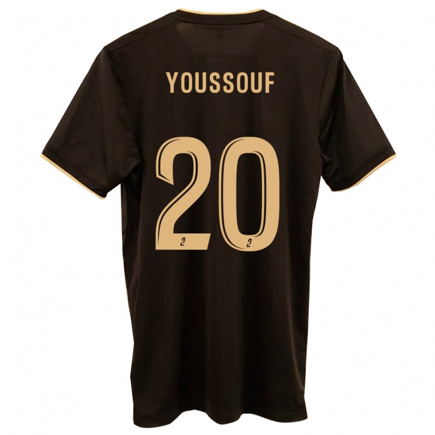 ילדים מוחמד יוסוף #20 כחול אדום הרחק ג'רזי 2025/26 חולצה קצרה