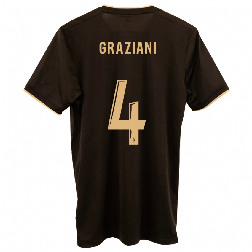 ילדים קליאן גרציאני #4 כחול אדום הרחק ג'רזי 2025/26 חולצה קצרה