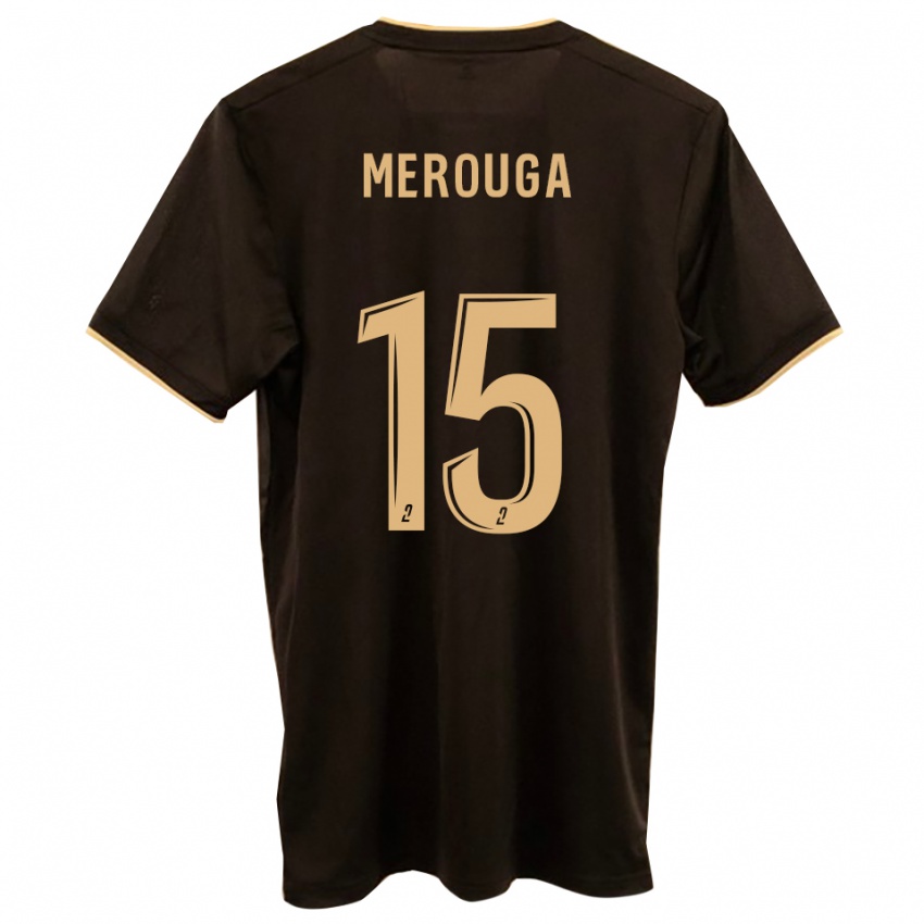 ילדים Bilal Merouga #15 כחול אדום הרחק ג'רזי 2025/26 חולצה קצרה