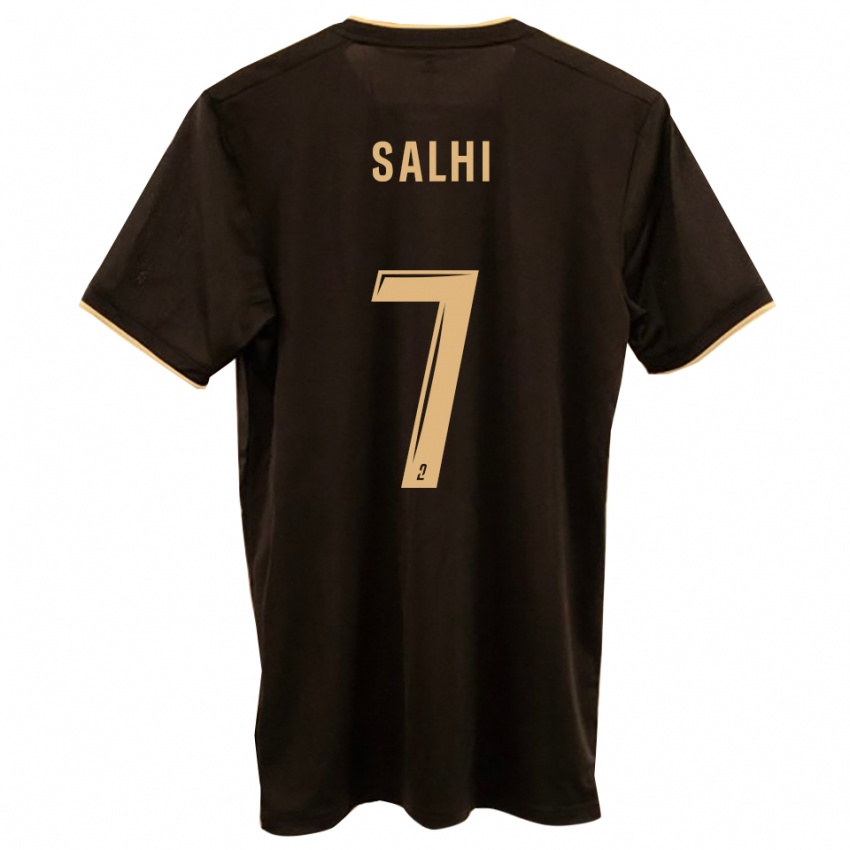 ילדים קאיס סאלחי #7 כחול אדום הרחק ג'רזי 2025/26 חולצה קצרה