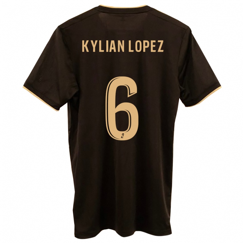 ילדים Kylian Lopez #6 כחול אדום הרחק ג'רזי 2025/26 חולצה קצרה