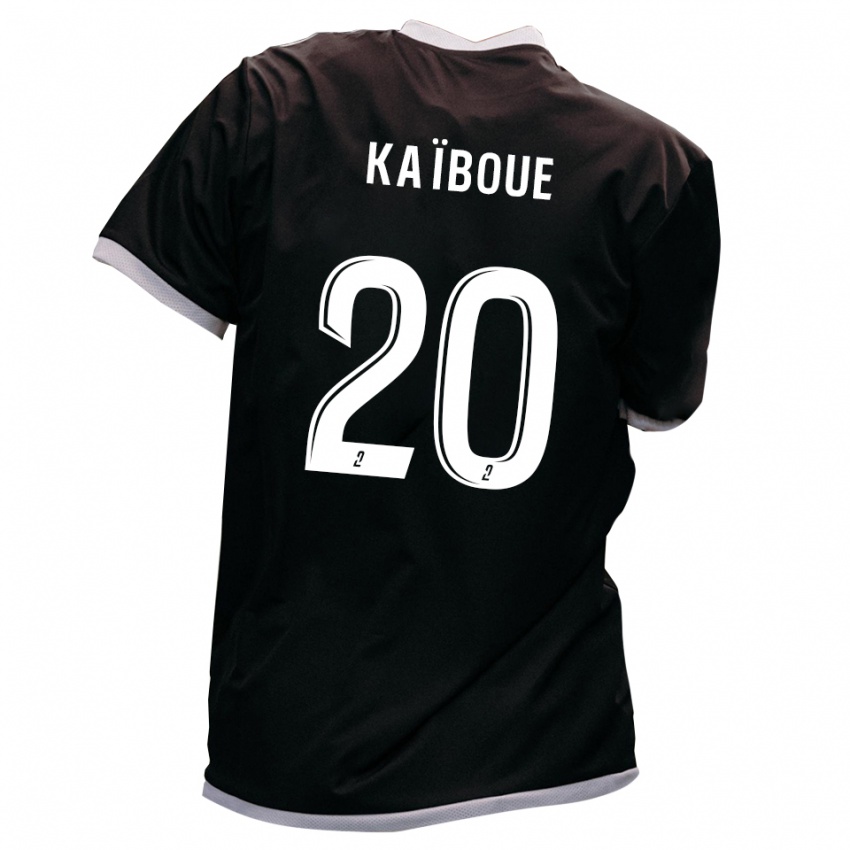 ילדים Kylian Kaïboue #20 שחור זהב הרחק ג'רזי 2025/26 חולצה קצרה