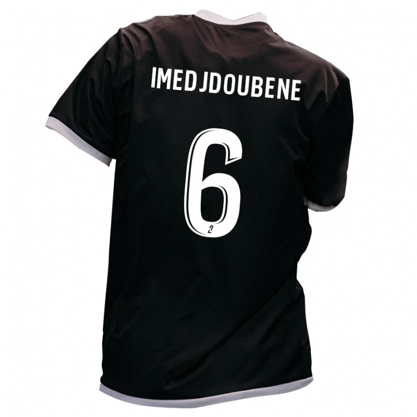 ילדים Ilyane Imedjdoubene #6 שחור זהב הרחק ג'רזי 2025/26 חולצה קצרה