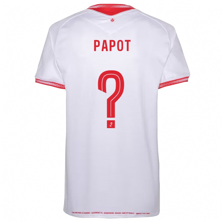 ילדים Jeanne Papot #0 שחור אדום הרחק ג'רזי 2025/26 חולצה קצרה