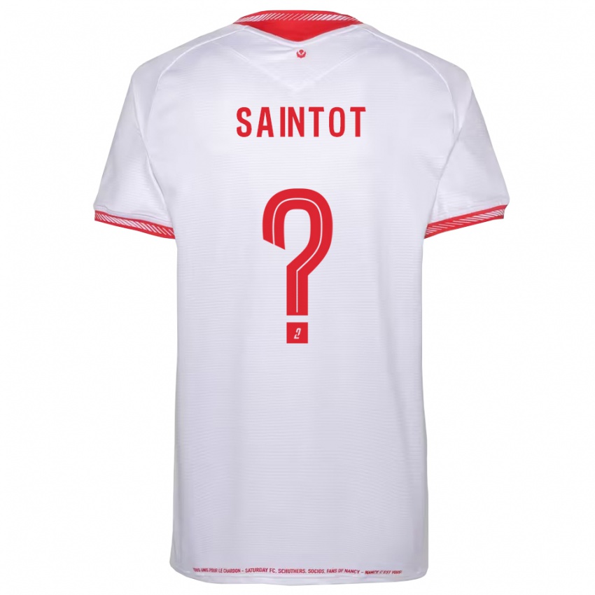 ילדים Léane Saintot #0 שחור אדום הרחק ג'רזי 2025/26 חולצה קצרה