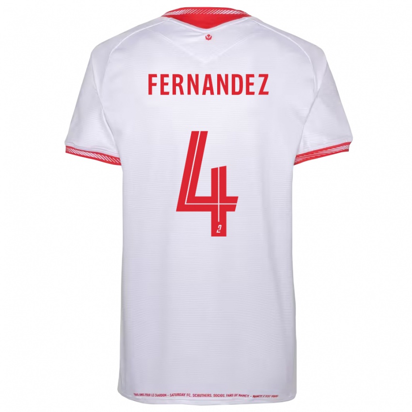 ילדים Nehemiah Fernandez #4 שחור אדום הרחק ג'רזי 2025/26 חולצה קצרה