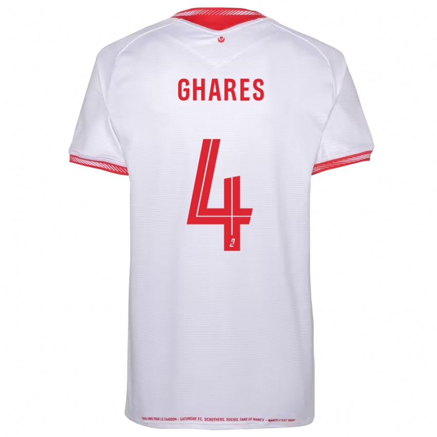 ילדים Haïssam Ghares #4 שחור אדום הרחק ג'רזי 2025/26 חולצה קצרה