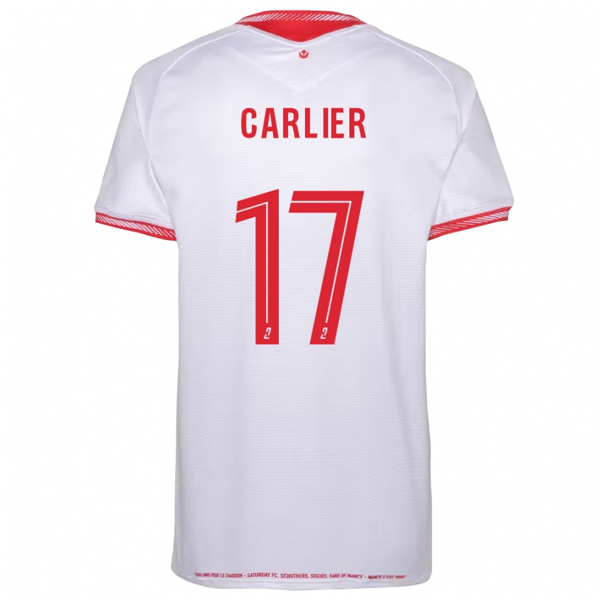 ילדים מקסין קרלייה #17 שחור אדום הרחק ג'רזי 2025/26 חולצה קצרה