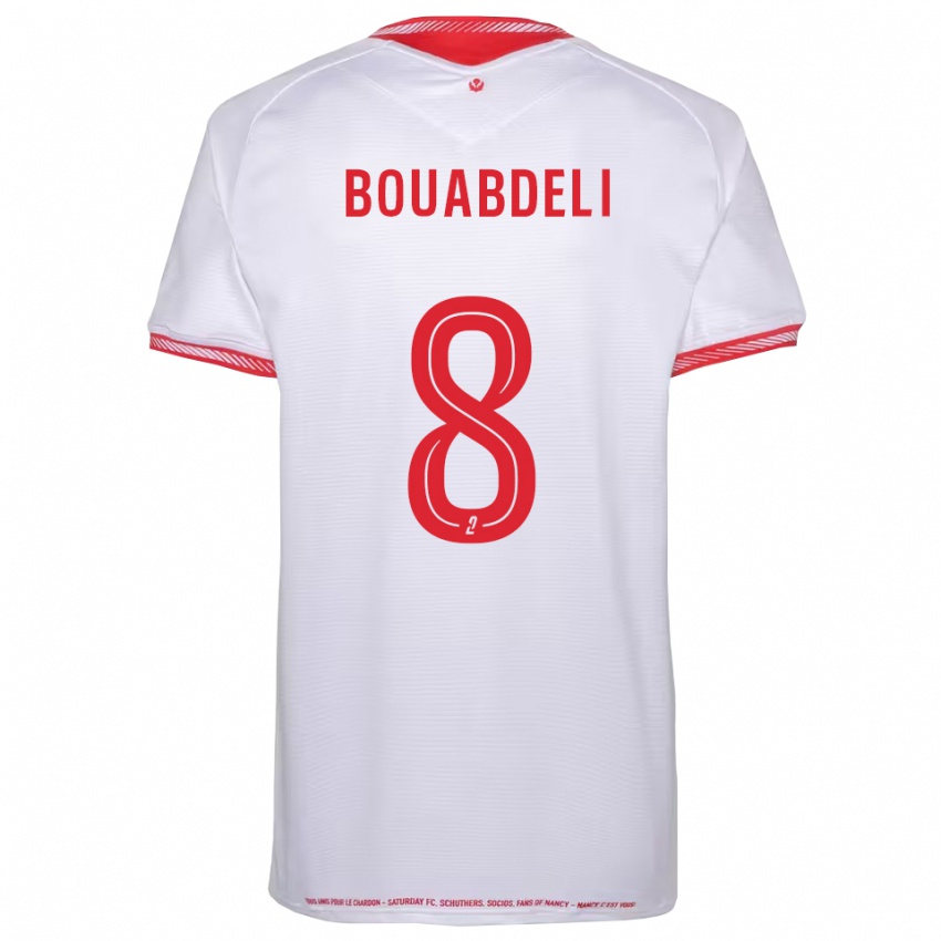 ילדים Walid Bouabdeli #8 שחור אדום הרחק ג'רזי 2025/26 חולצה קצרה