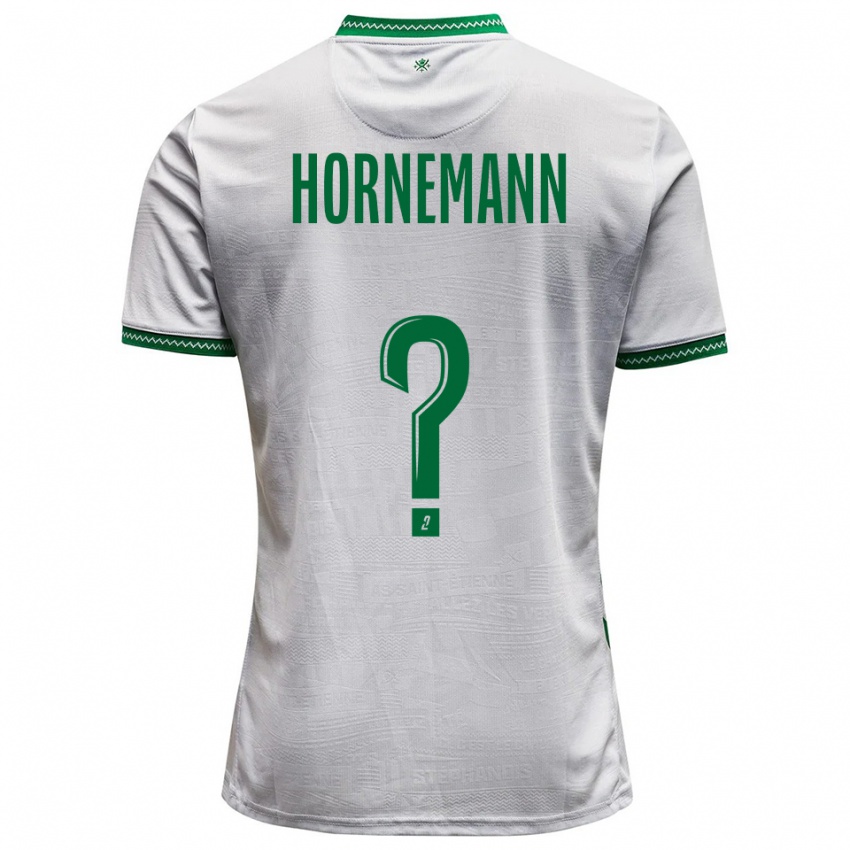 ילדים סופי הורנמן #0 לבן ירוק הרחק ג'רזי 2025/26 חולצה קצרה