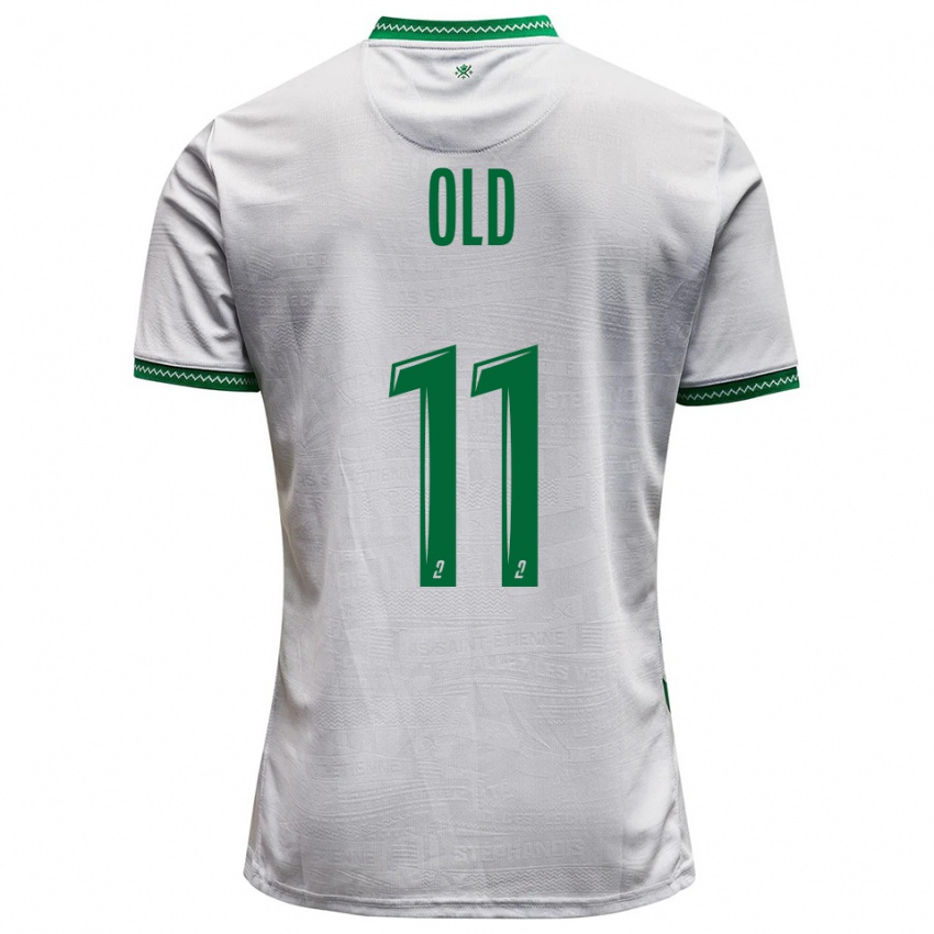 ילדים בן אולד #11 לבן ירוק הרחק ג'רזי 2025/26 חולצה קצרה
