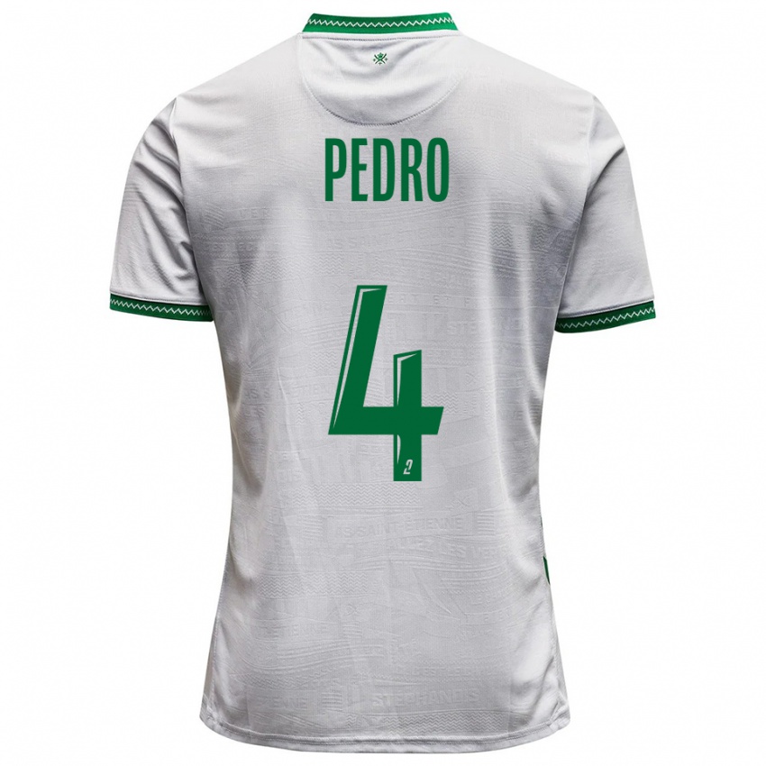 ילדים קווין פדרו #4 לבן ירוק הרחק ג'רזי 2025/26 חולצה קצרה