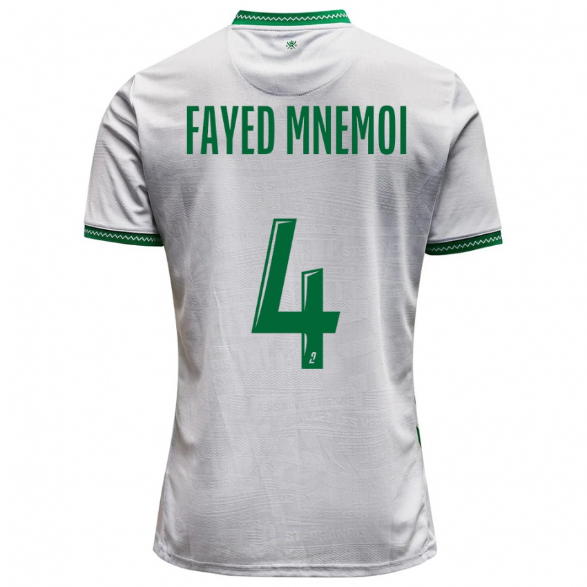 ילדים El Fayed Mnemoi #4 לבן ירוק הרחק ג'רזי 2025/26 חולצה קצרה