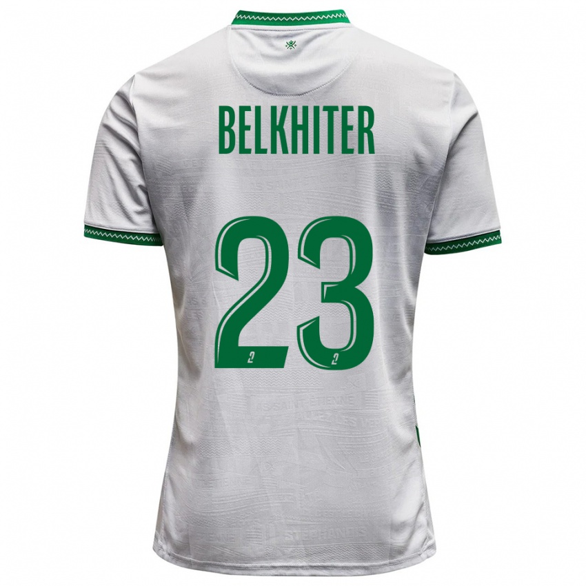 ילדים מורגן בלחיתר #23 לבן ירוק הרחק ג'רזי 2025/26 חולצה קצרה