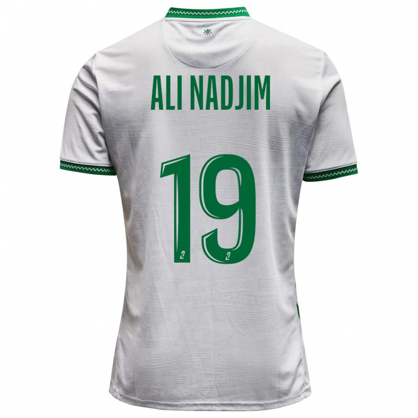 ילדים Nadjma Ali Nadjim #19 לבן ירוק הרחק ג'רזי 2025/26 חולצה קצרה