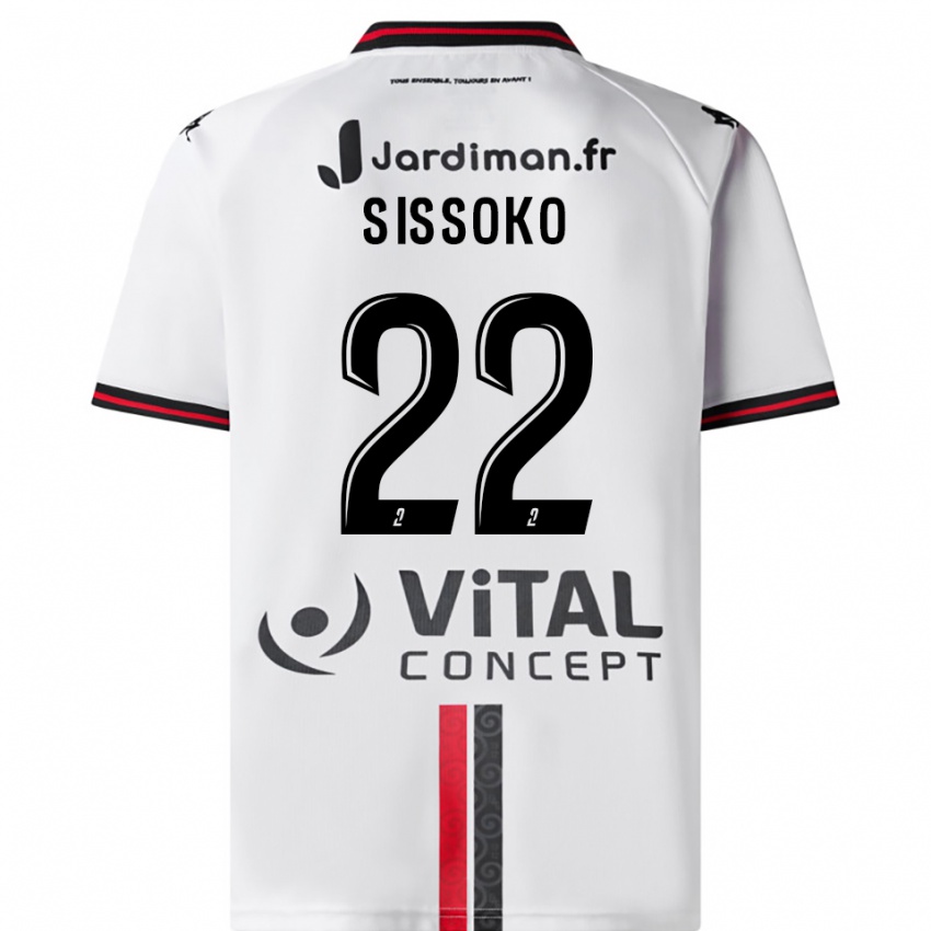 ילדים אלפא סיסוקו #22 לבן אדום הרחק ג'רזי 2025/26 חולצה קצרה