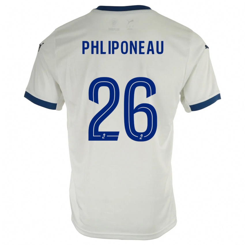 ילדים אלכסנדר פליפונו #26 לבן כחול הרחק ג'רזי 2025/26 חולצה קצרה