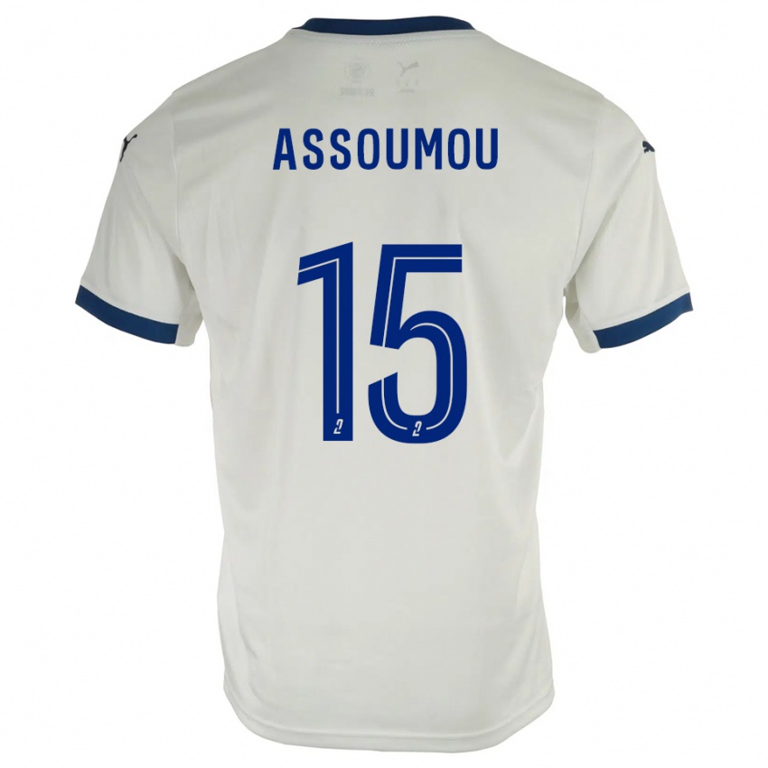 ילדים ז׳ורס אסומו #15 לבן כחול הרחק ג'רזי 2025/26 חולצה קצרה