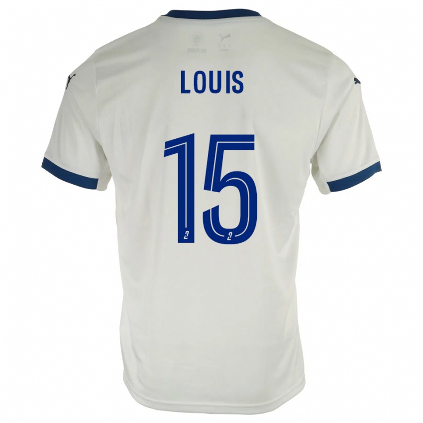 ילדים Thémis Louis #15 לבן כחול הרחק ג'רזי 2025/26 חולצה קצרה