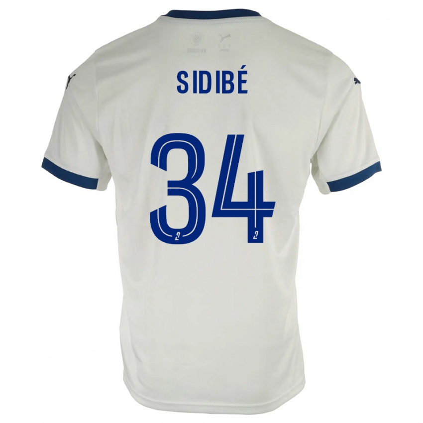 ילדים אלי סידיבה #34 לבן כחול הרחק ג'רזי 2025/26 חולצה קצרה