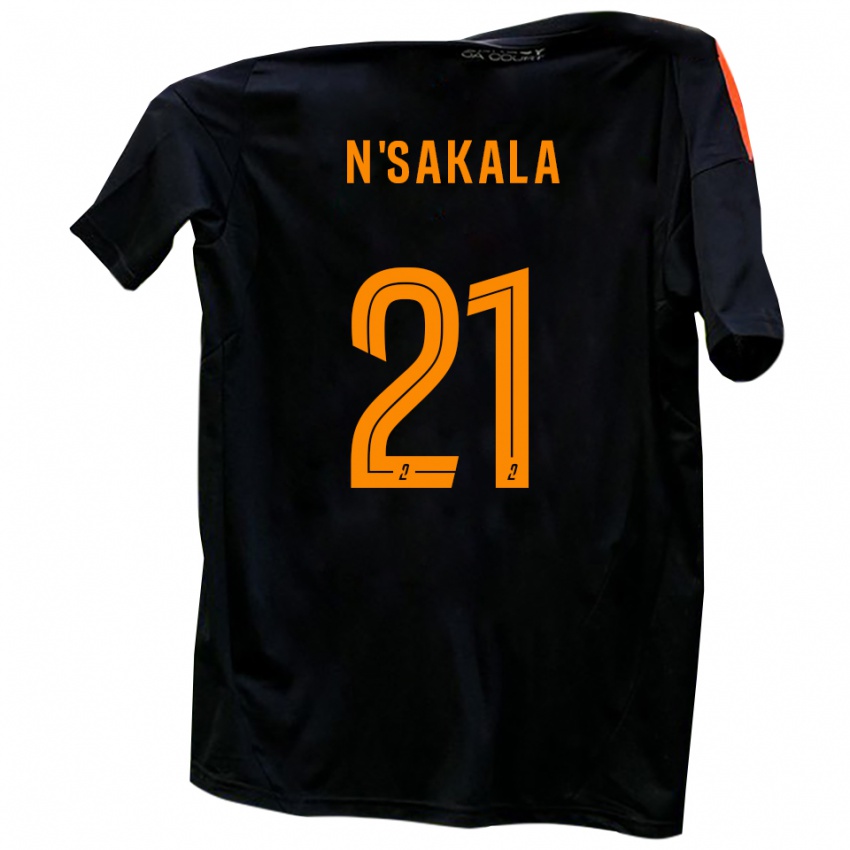 ילדים פבריס אנסאקלה #21 לבן אדום הרחק ג'רזי 2025/26 חולצה קצרה