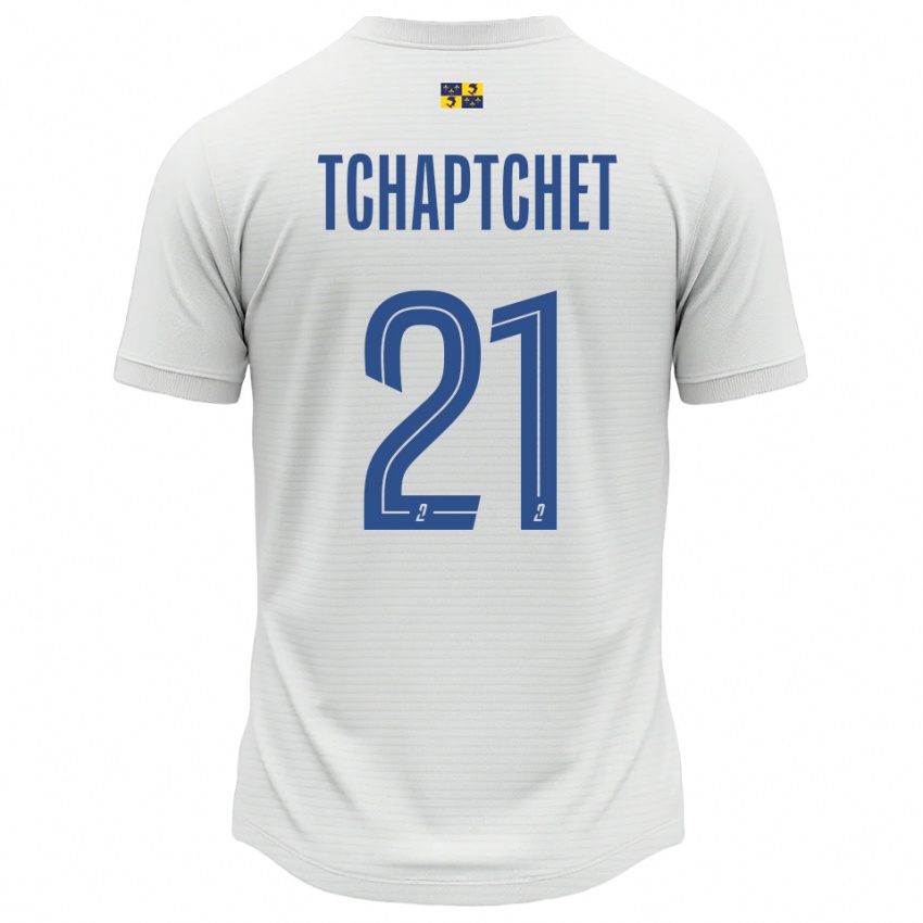 ילדים אלאן צ'אפטשה #21 לבן כחול הרחק ג'רזי 2025/26 חולצה קצרה