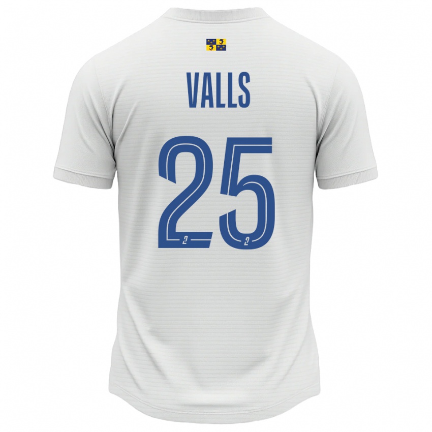 ילדים תיאו ואלס #25 לבן כחול הרחק ג'רזי 2025/26 חולצה קצרה