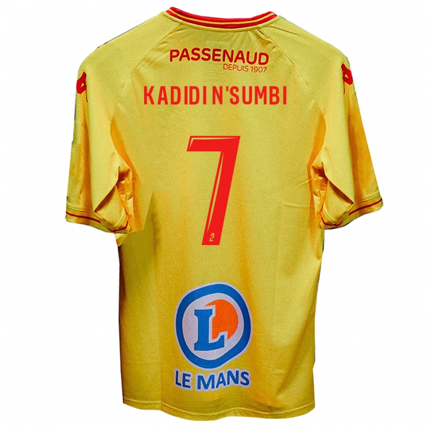 ילדים Andy Junior Kadidi N'sumbi #7 צהוב הרחק ג'רזי 2025/26 חולצה קצרה