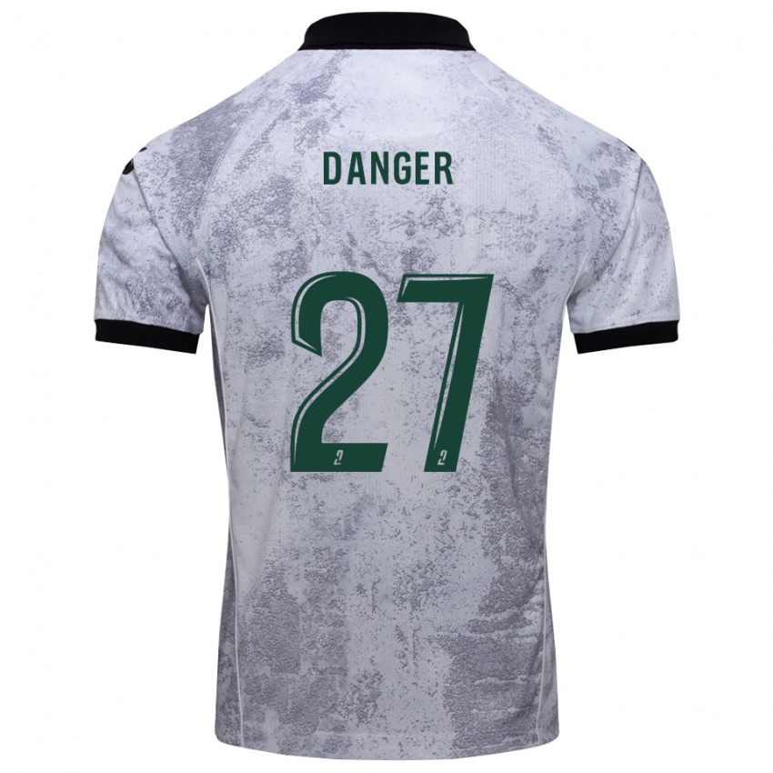 ילדים בראדלי דיינג׳ר #27 לבן שחור הרחק ג'רזי 2025/26 חולצה קצרה