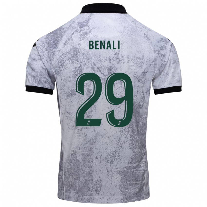 ילדים הסן בנאלי #29 לבן שחור הרחק ג'רזי 2025/26 חולצה קצרה