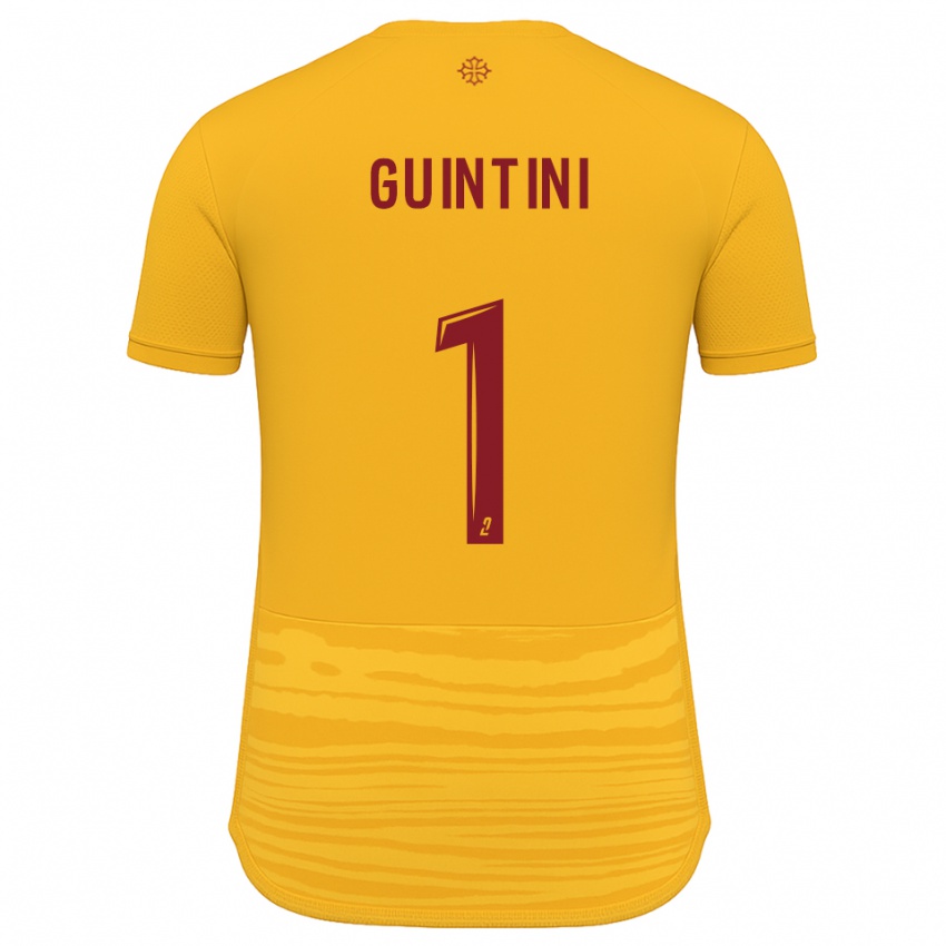 ילדים Loryan Guintini #1 כתום בורדו הרחק ג'רזי 2025/26 חולצה קצרה