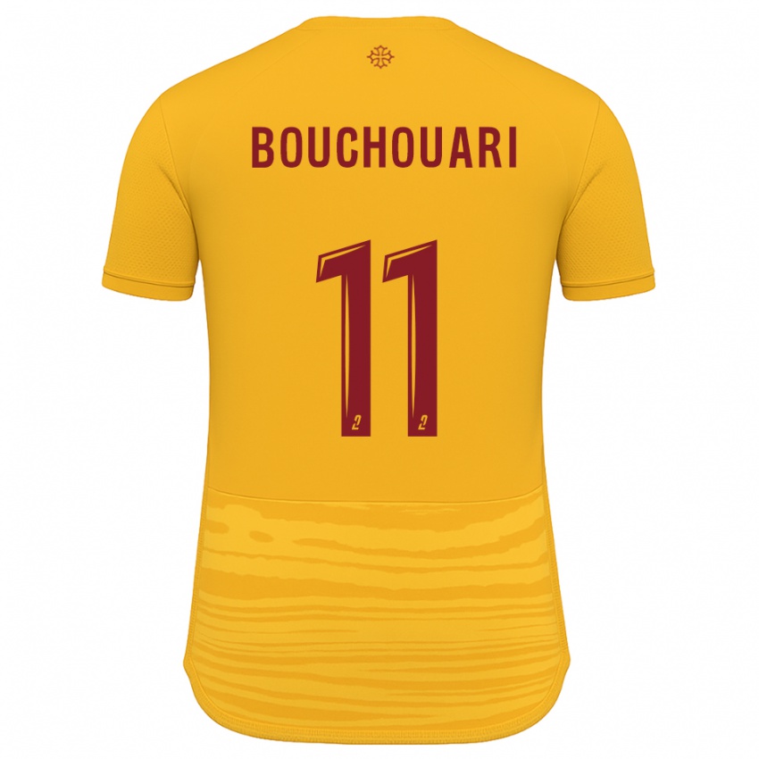 ילדים Mohamed Bouchouari #11 כתום בורדו הרחק ג'רזי 2025/26 חולצה קצרה