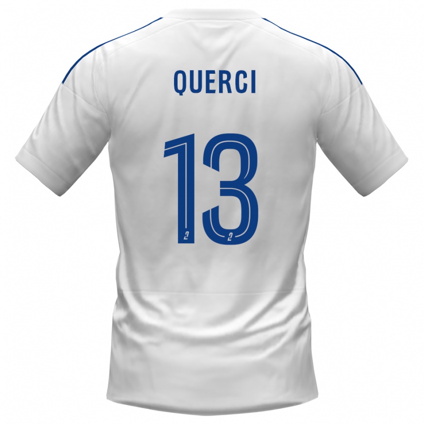 ילדים Antoine-Dominique Querci #13 לבן כחול הרחק ג'רזי 2025/26 חולצה קצרה