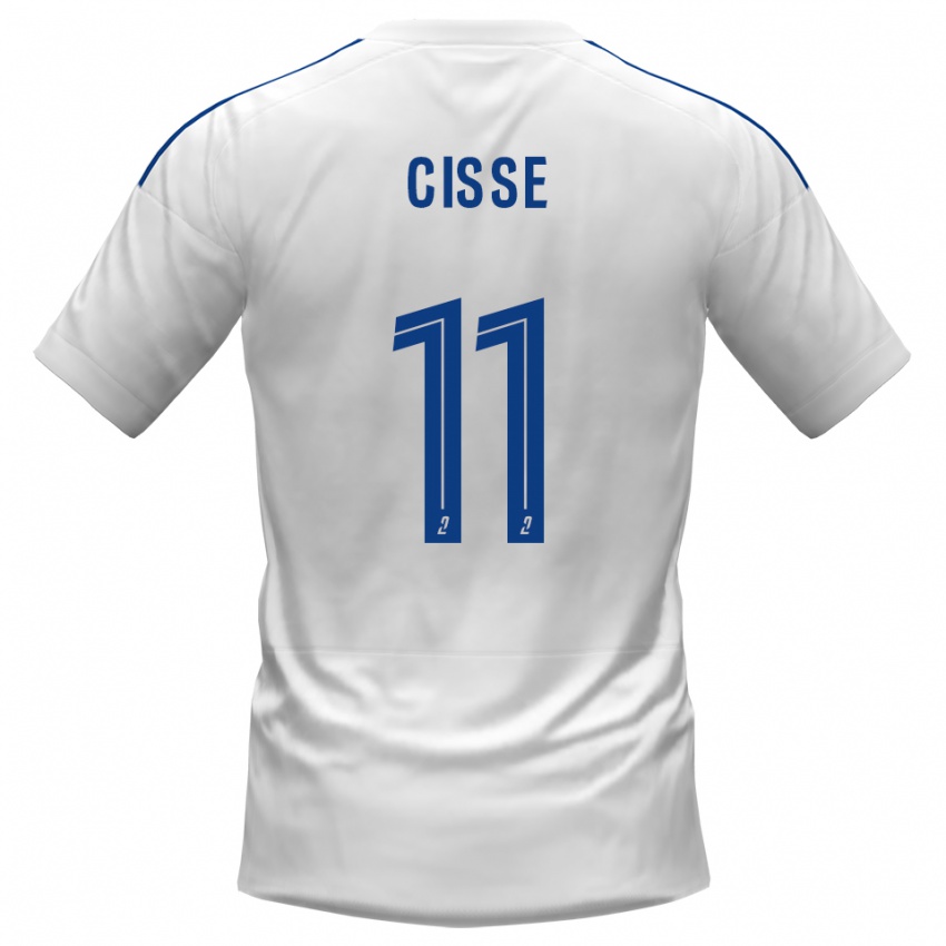 ילדים למין מואיזה סיסה #11 לבן כחול הרחק ג'רזי 2025/26 חולצה קצרה