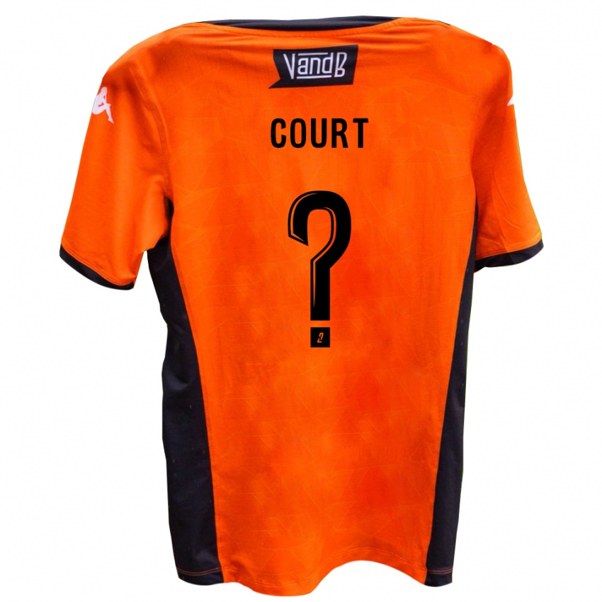 ילדים Yanis Court #0 לבן שחור הרחק ג'רזי 2025/26 חולצה קצרה