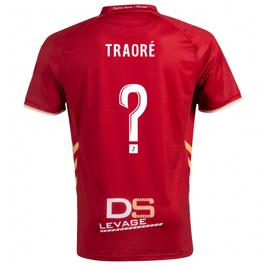 ילדים Sadia Traoré #0 בורדו זהב הרחק ג'רזי 2025/26 חולצה קצרה