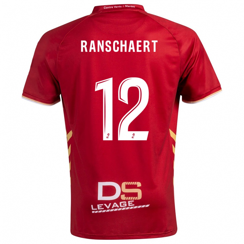 ילדים Rafael Ranschaert #12 בורדו זהב הרחק ג'רזי 2025/26 חולצה קצרה