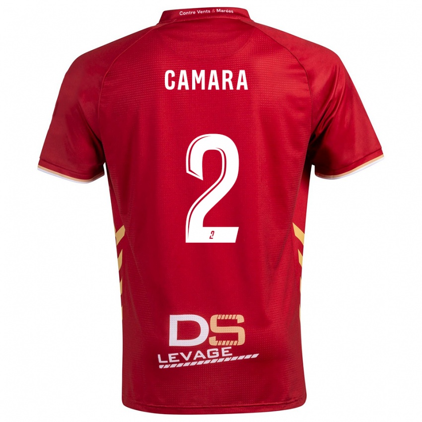 ילדים סקו קמארה #2 בורדו זהב הרחק ג'רזי 2025/26 חולצה קצרה