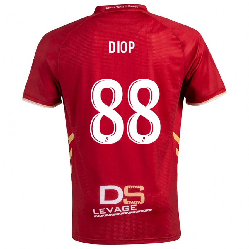 ילדים Malick Diop #88 בורדו זהב הרחק ג'רזי 2025/26 חולצה קצרה