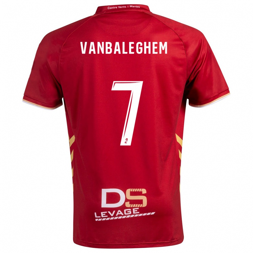 ילדים Martin Vanbaleghem #7 בורדו זהב הרחק ג'רזי 2025/26 חולצה קצרה